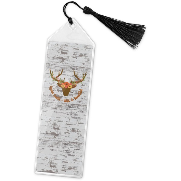 Custom Floral Antler Book Mark w/Tassel (Personalized)