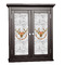 Floral Antler Cabinet Decal - Small (Personalized)