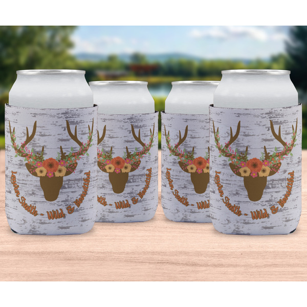 Floral Antler Can Sleeve - LIFESTYLE