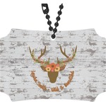 Floral Antler Rear View Mirror Ornament (Personalized)