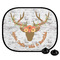 Floral Antler Car Side Window Sun Shade (Personalized)