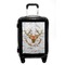 Floral Antler Carry On Hard Shell Suitcase - Front