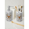 Floral Antler Ceramic Bathroom Accessories - LIFESTYLE (toothbrush holder & soap dispenser)