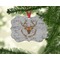 Floral Antler Christmas Ornament (On Tree)