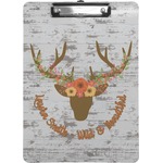 Floral Antler Clipboard (Personalized)