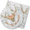Floral Antler Rubber Backed Coaster (Personalized)