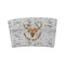 Floral Antler Coffee Cup Sleeve - FRONT