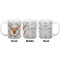 Floral Antler Coffee Mug - 11 oz - White APPROVAL