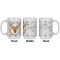 Floral Antler Coffee Mug - 15 oz - White APPROVAL