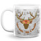 Floral Antler 20 Oz Coffee Mug - White (Personalized)