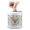 Floral Antler Coin Bank (Personalized)