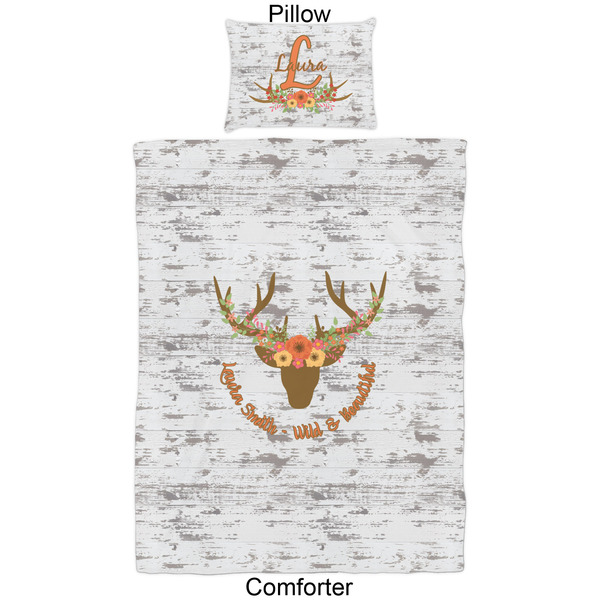Floral Antler Comforter Set - Twin - Approval