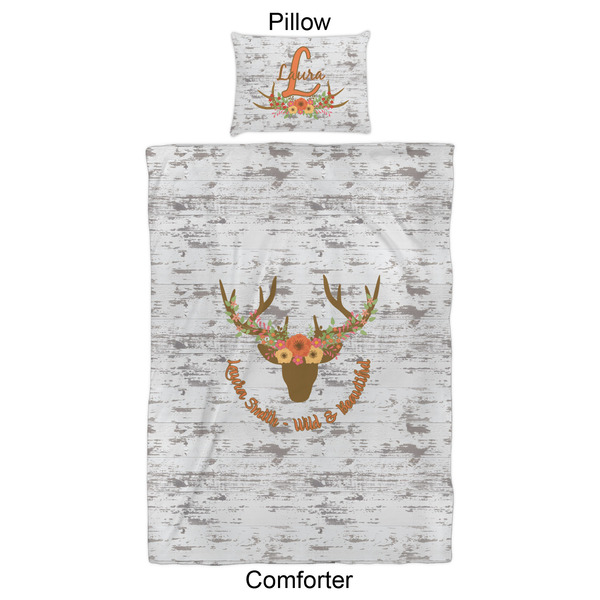 Floral Antler Comforter Set - Twin XL - Approval