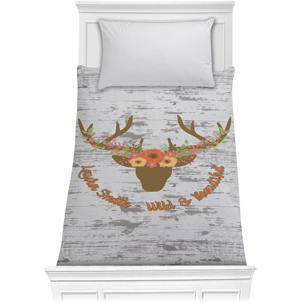 Floral Antler Comforter (Twin)