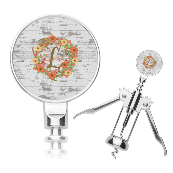 Custom Floral Antler Corkscrew (Personalized)