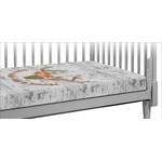 Floral Antler Crib Fitted Sheet (Personalized)