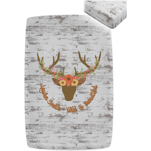 Floral Antler Crib Fitted Sheet - Apvl