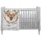 Floral Antler Crib - Profile Comforter