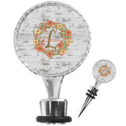 Floral Antler Wine Bottle Stopper (Personalized)