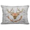 Floral Antler Decorative Baby Pillowcase - 16"x12" (Personalized)