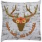 Floral Antler Decorative Pillow Case (Personalized)
