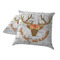 Floral Antler Decorative Pillow Case - TWO