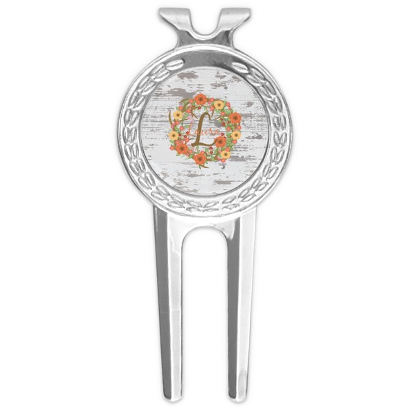 Custom Floral Antler Golf Divot Tool & Ball Marker (Personalized)