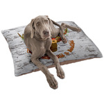 Floral Antler Dog Bed - Large w/ Name or Text