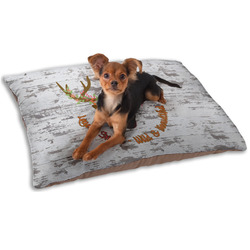 Floral Antler Dog Bed - Small w/ Name or Text