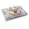 Floral Antler Dog Bed - Medium w/ Name or Text