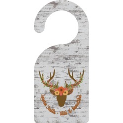 Floral Antler Door Hanger (Personalized)