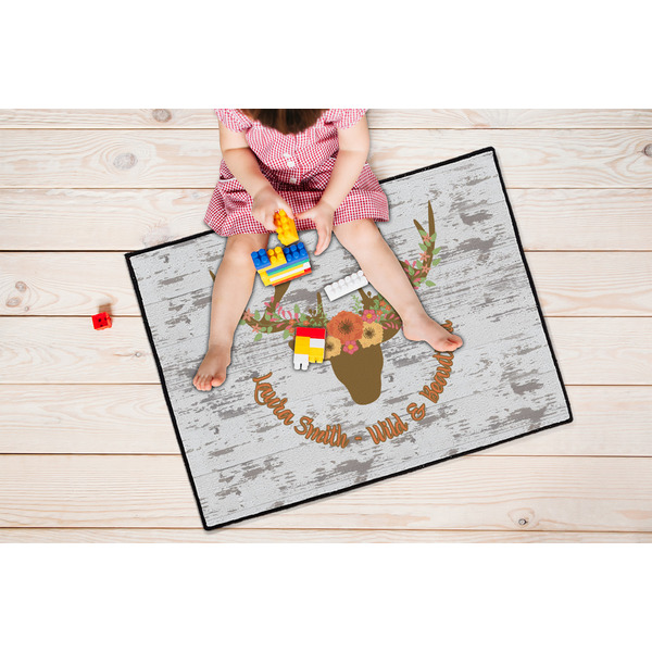 Floral Antler Door Mats - LIFESTYLE kid