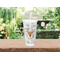 Floral Antler Double Wall Tumbler with Straw Lifestyle