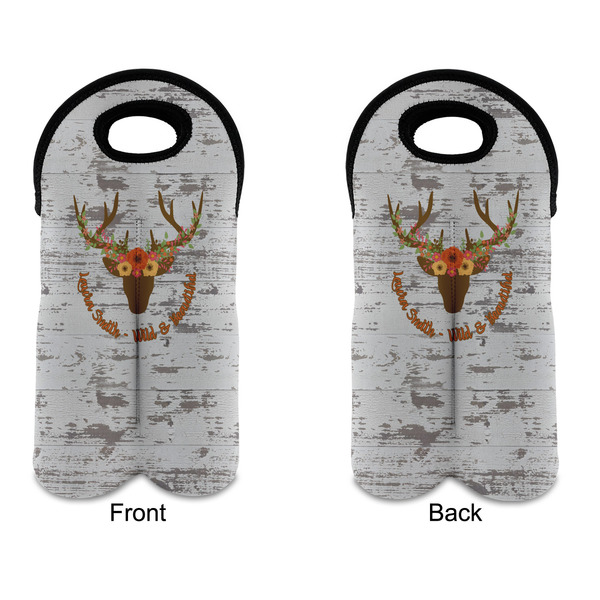 Floral Antler Double Wine Tote - APPROVAL (new)