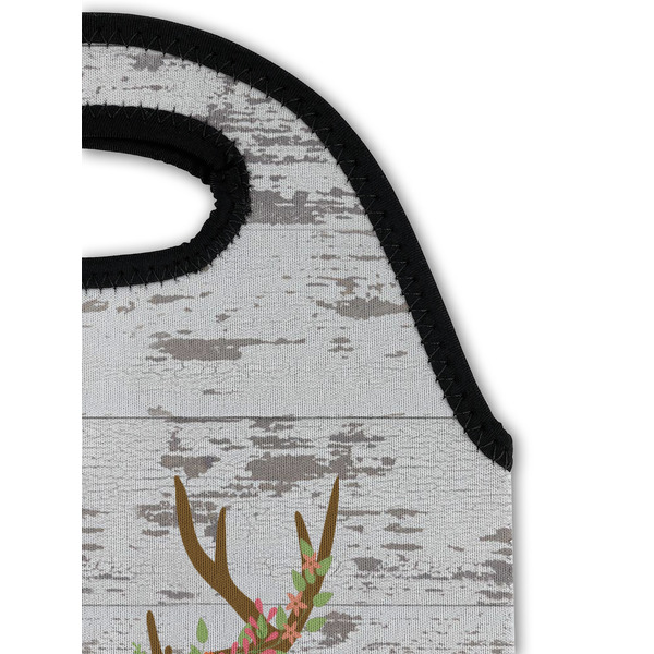 Floral Antler Double Wine Tote - Detail 1 (new)