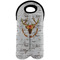 Floral Antler Double Wine Tote - Front (new)