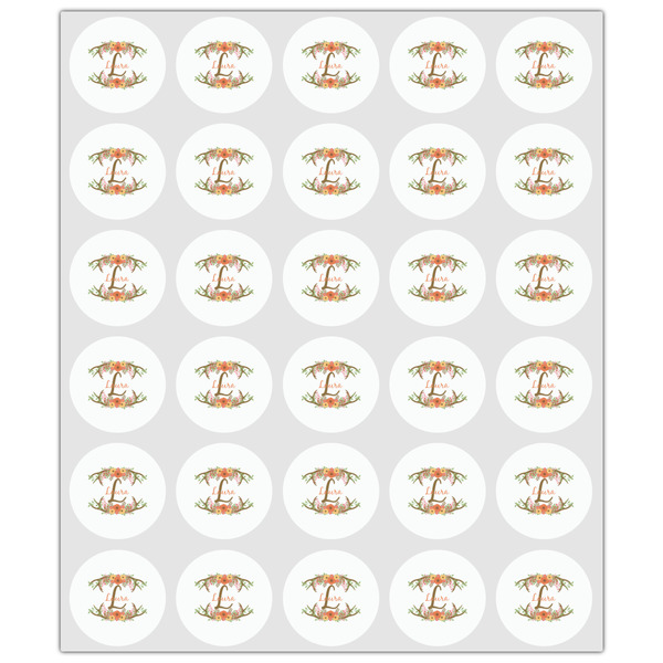 Floral Antler Drink Topper - XSmall - Set of 30