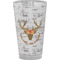 Floral Antler Pint Glass - Full Color - Front View