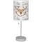 Floral Antler Drum Lampshade with base included