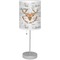 Floral Antler Lamp with Drum Shade (Personalized)