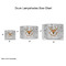 Floral Antler Drum Lampshades - Sizing Chart