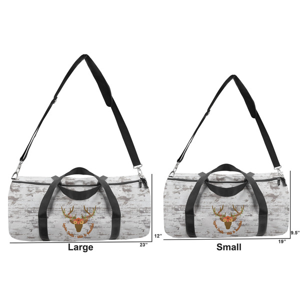 Floral Antler Duffle Bag Small and Large
