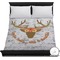 Floral Antler Duvet Cover - Full / Queen (Personalized)
