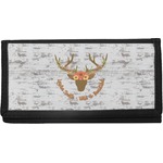 Floral Antler Canvas Checkbook Cover (Personalized)