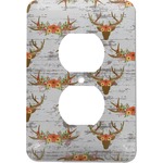 Floral Antler Electric Outlet Plate