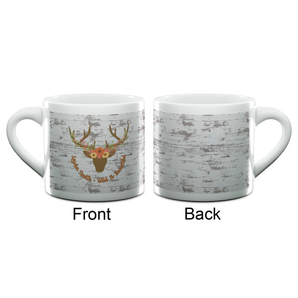 Floral Antler Espresso Cup - 6oz (Double Shot) (APPROVAL)