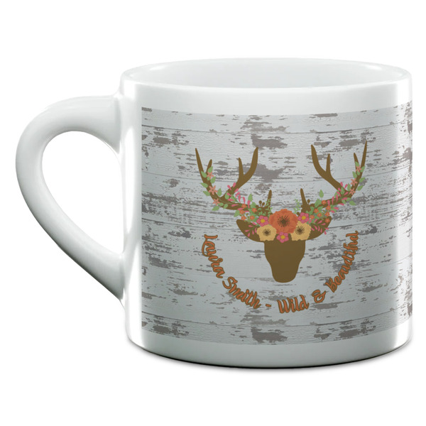 Floral Antler Espresso Cup - 6oz (Double Shot) (MAIN)