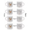 Floral Antler Espresso Cup Set of 4 - Apvl