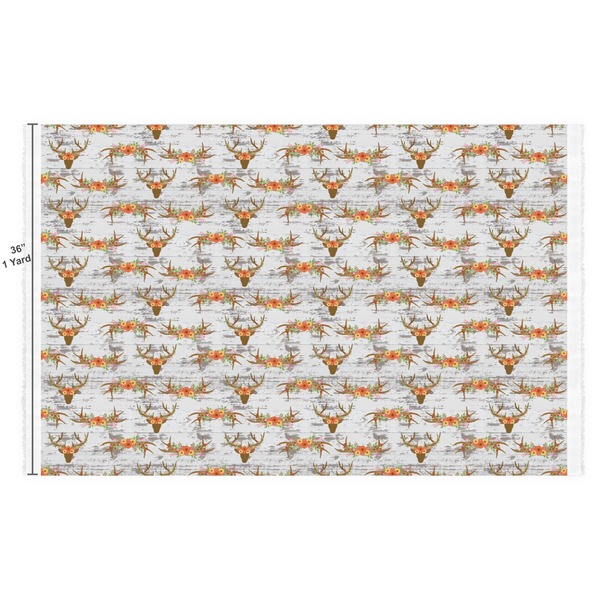 Floral Antler Fabric Full Yard
