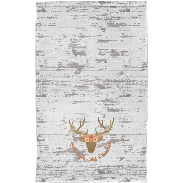 Floral Antler Finger Tip Towel - Full View